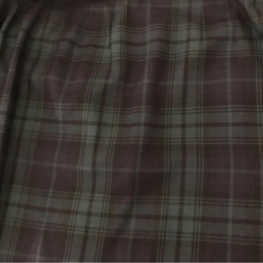 Vintage Rafaella Wool Plaid Wrap Skirt with fringe - Picture 6 of 10